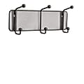 Safco® Onyx Mesh Wall Rack, 3 Double Hooks, Black 1 thumbnail image