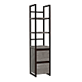 Sauder® Manhattan Gate 16-1/2"D Vertical File Cabinet With 2-Shelf Bookcase Tower, Mystic Oak 1 thumbnail image