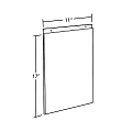 Azar Displays Wall-Mount U-Frame Acrylic Sign Holders, 17" x 11", Clear, Pack Of 10 1 thumbnail image