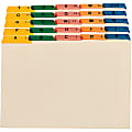 Smead® Legal-Size Manila File Guides, Alphabetical, Assorted Color Tabs, Pack Of 25 1 thumbnail image
