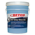 Betco Symplicity All Temp Rinse Aid Dishwasher Detergent, 5 Gallon, Blue