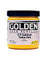 Golden OPEN Acrylic Paint, 8 Oz Jar, Cadmium Yellow Dark (CP)