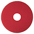 3M™ Niagara 5100N Floor Buffing Pads, 16" Diameter, Red, Pack Of 5