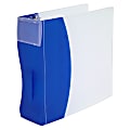 Storex Ind. DuraTech Frosted Poly 3-Ring Binders - Frost Poly 3-Ring Binder,3" 700 SH Cap.,Blue 1 thumbnail image