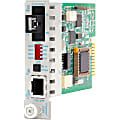 Omnitron iConverter T1/E1 Single-Fiber Media Converter RJ48 SC Single-mode 40km BiDi Module Wide Temp - 87112W 1 thumbnail image