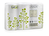 LoCor 2-Ply Toilet Paper, 1500 Sheets Per Roll, Pack Of 18 Rolls