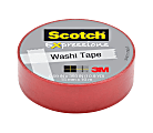 Scotch® Expressions Tape, 1" Core, 0.59" x 393", Red