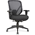 Lorell® Self-Tilt Mid-Back Chair, Fabric Back, Black 1 thumbnail image