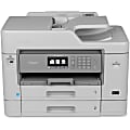 Brother Business Smart MFC-J5930DW Inkjet Multifunction Printer - Color - Desktop - Duplex Printing - Copier/Fax/Printer/Scanner - 35 ppm Mono/27 ppm Color Print - 4800 x 1200 dpi Print - 3.7" LCD Touchscreen - Ethernet - Wireless LAN - USB 2.0 1 thumbnail image