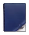 GBC® Swingline® Solids Plastic Back Binding Covers, 8 1/2" x 11", Navy Blue, Pack Of 50