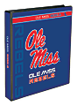 Markings by C.R. Gibson® Round-Ring Binder, 1" Rings, University Of Mississippi Rebels