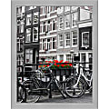 Amanti Art Narrow Picture Frame, 31" x 25", Matted For 22" x 28", Vista Brushed Nickel 1 thumbnail image
