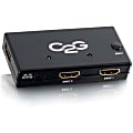 C2G 2-Port HDMI Switch - Auto Switch - 1920 x 1080 - Full HD - 2 x 1 - 1 x HDMI Out 1 thumbnail image