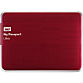 WD My Passport Ultra 1TB External USB 3.0 Portable Hard Drive, Red