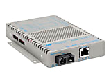 Omnitron OmniConverter GPoE/S - Fiber media converter - GigE - 10Base-T, 100Base-FX, 100Base-TX, 1000Base-T, 1000Base-X - RJ-45 / SC multi-mode - up to 1800 ft - 850 nm