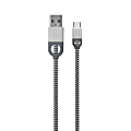 iHome Double-Injected Nylon Micro USB Charger & Sync Cable With Enhanced Strain Relief, 5', White, IH-CT2052W 1 thumbnail image