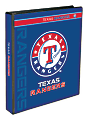 Markings by C.R. Gibson® Round-Ring Binder, 1" Rings, Texas Rangers
