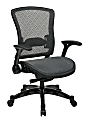 Office Star™ Series 317 Executive Chair, R2 SpaceGrid Back & Seat, 42 3/4"H x 28 1/2"W x 26 1/4"D, Black