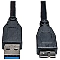 Eaton Tripp Lite Series USB 3.0 SuperSpeed Device Cable (A to Micro-B M/M) Black, 1 ft. (0.31 m) - USB cable - U326001BK 1 thumbnail image