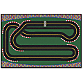 Carpets for Kids® KID$Value Rugs™ Super Speedway Racetrack Activity Rug, 4' x 6' , Green 1 thumbnail image