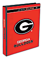 Markings by C.R. Gibson® 3-Ring Binder, 1" Round Rings, Georgia Bulldogs