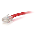 C2G-30ft Cat5e Non-Booted Unshielded (UTP) Network Patch Cable - Red