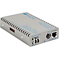 Omnitron Systems iConverter GX/TM2 8926N-0-BW Media Converter - 1 x Network (RJ-45) - 1 x LC Ports - DuplexLC Port - 10/100/1000Base-T, 100Base-BX - 1804.46 ft - Wall Mountable, Rail-mountable, Internal
