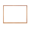 Mammoth Office Products Dry-Erase Whiteboard, 36" x 46 1/2", Wood Frame With Brown Finish