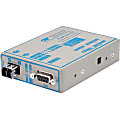 Omnitron FlexPoint RS-232 Serial Fiber Media Converter DB-9 LC Single-mode 30km - 1 x RS-232; 1 x LC Single-mode; No Power Adapter; Lifetime Warranty