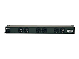 Tripp Lite Power Strip Rackmount Metal 120V 5-15R 6 Rear Face Outlet 1URM - Power strip (rack-mountable) - AC 120 V - input: NEMA 5-15 - output connectors: 6 (NEMA 5-15) - 1U - 19" - 15 ft cord - black