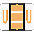 Smead® BCCR Bar-Style Permanent Alphabetical Labels, U, Light Orange, Roll Of 500 1 thumbnail image