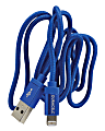 Duracell® Sync & Charge Lightning Cable, 3', Blue 1 thumbnail image