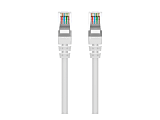 Belkin High Performance - Patch cable - RJ-45 (M) to RJ-45 (M) - 4 ft - UTP - CAT 6 - molded, snagless - white -  - A3L98004WHTS 1 thumbnail image