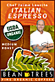 Beantrees Organic Chef Jaime Italian Espresso Whole Bean Coffee, 12 Oz Bag
