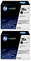 HP 38A Black Toner Cartridges, Pack Of 2, Q1338A 1 thumbnail image