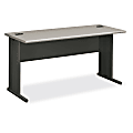 HON® 66000-Series StationMaster® Laminate Desk, Patterned Gray/Charcoal 1 thumbnail image
