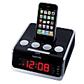 iCraig Alarm Clock With Digital PLL FM Stereo Radio, 2 1/2"H x 6"W x 6 1/2"D, Black 1 thumbnail image