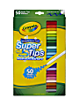 Crayola® Super Tips Washable Markers, Conical Point, Assorted Classic Colors, Box Of 50 1 thumbnail image