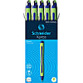 Rediform Schneider Xpress Premium Fineliner Pens, Fine Point, 0.8 mm, Blue/Green Barrel, Blue Ink, Pack Of 10 Pens