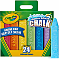 Crayola® Washable Sidewalk Chalk, 4", Assorted Colors, Box Of 24 Pieces