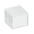 Azar Displays Wall-Mount U-Frame Acrylic Sign Holders, 5" x 7", Clear, Pack Of 10