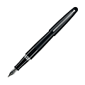 Pilot® MR Fountain Pen, Metropolitan Collection, Classic Design, Medium Nib, Black Barrel, Black Ink