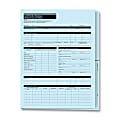 ComplyRight™ Expanded Confidential Employee Medical Records Folders, 9-3/8" x 11-3/4" x 1/2", Blue, Pack Of 25