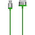 Belkin® MIXIT ChargeSync 30-Pin Cable For Apple® 3G/4, iPad® And iPod®, Green 1 thumbnail image