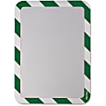Tarifold Magnetic High-Visibility Insertable Safety Frame - 12.8" x 10.5" x - 2 / Pack - Green, White