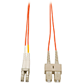 Eaton Tripp Lite Series Duplex Multimode 62.5/125 Fiber Patch Cable (LC/SC), 5M (16 ft.) - Patch cable - SC multi-mode (M) to LC multi-mode (M) - 5 m - fiber optic - duplex - 62.5 / 125 micron