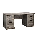 Sauder® Aspen Post 65"W Executive Computer Desk, Pebble Pine