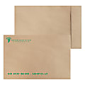 Zip Stick® Brown Kraft TerraBoard™ Open End Catalog Mailing Envelopes, 1-Color, Custom 10-1/2" x 16",  Box Of 500