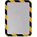 Tarifold Magnetic High-Visibility Insertable Safety Frame - 12.8" x 10.5" x - 2 / Pack - Yellow, Black