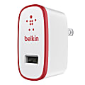 Belkin® 2.1-Amp Home Charger, Red/White 1 thumbnail image